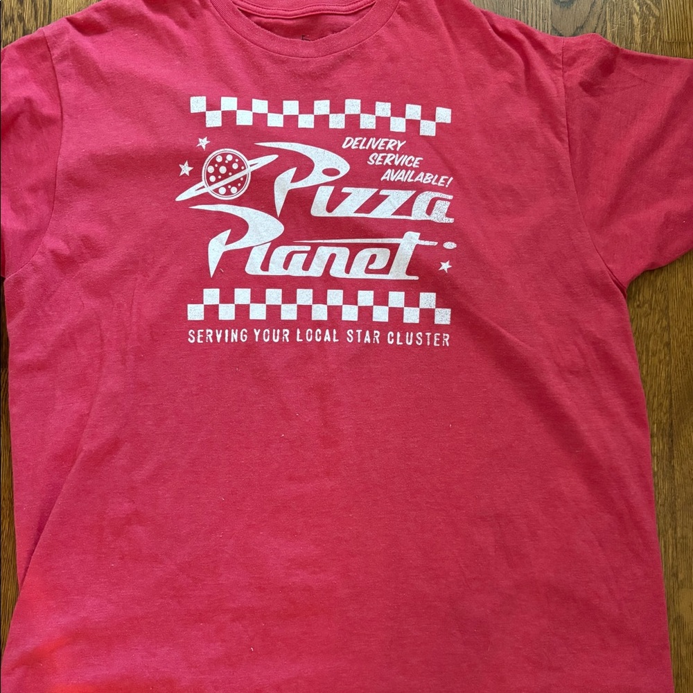 Disney Pizza Planet Tshirt.